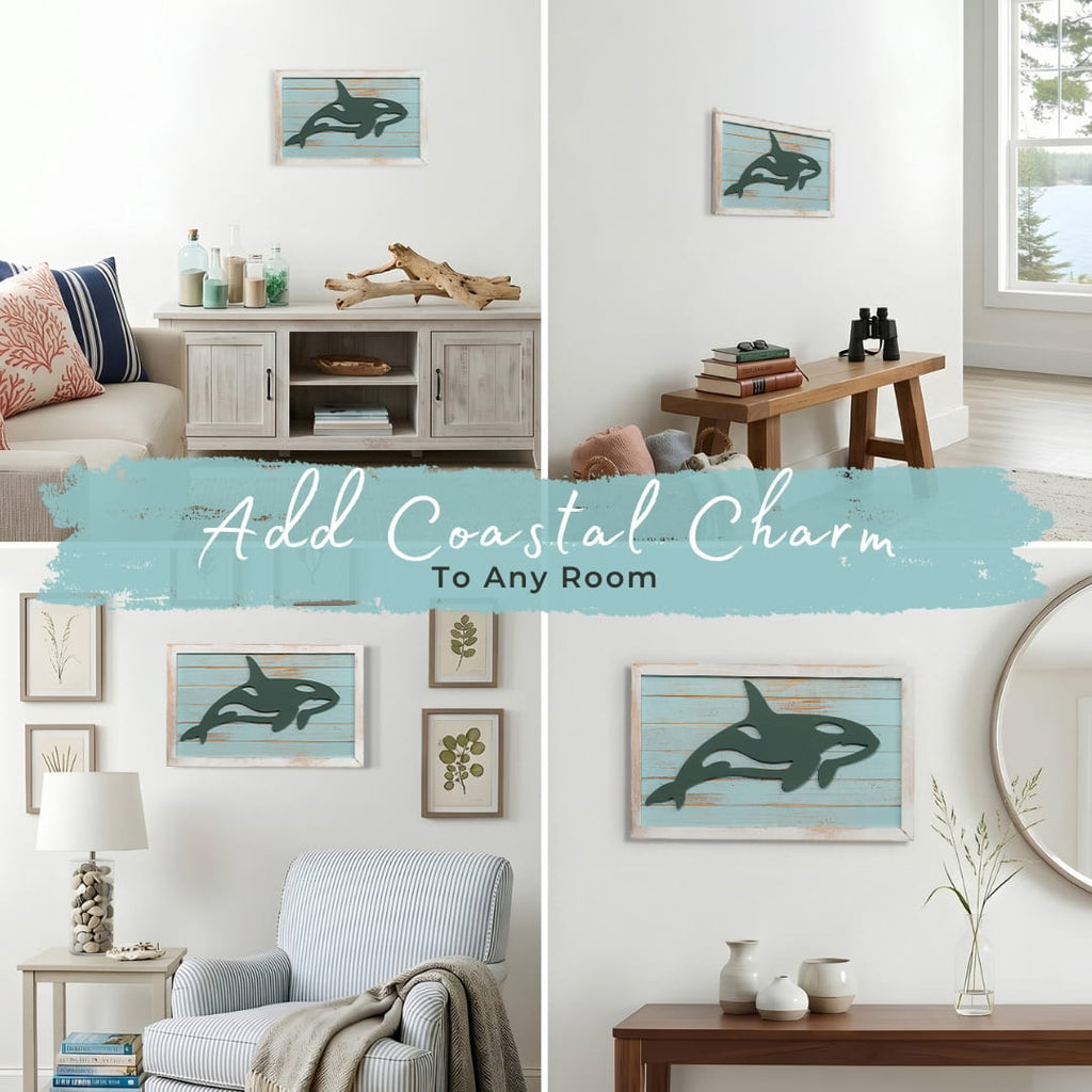 Handmade Handmade Wood Wall Art - WHALE