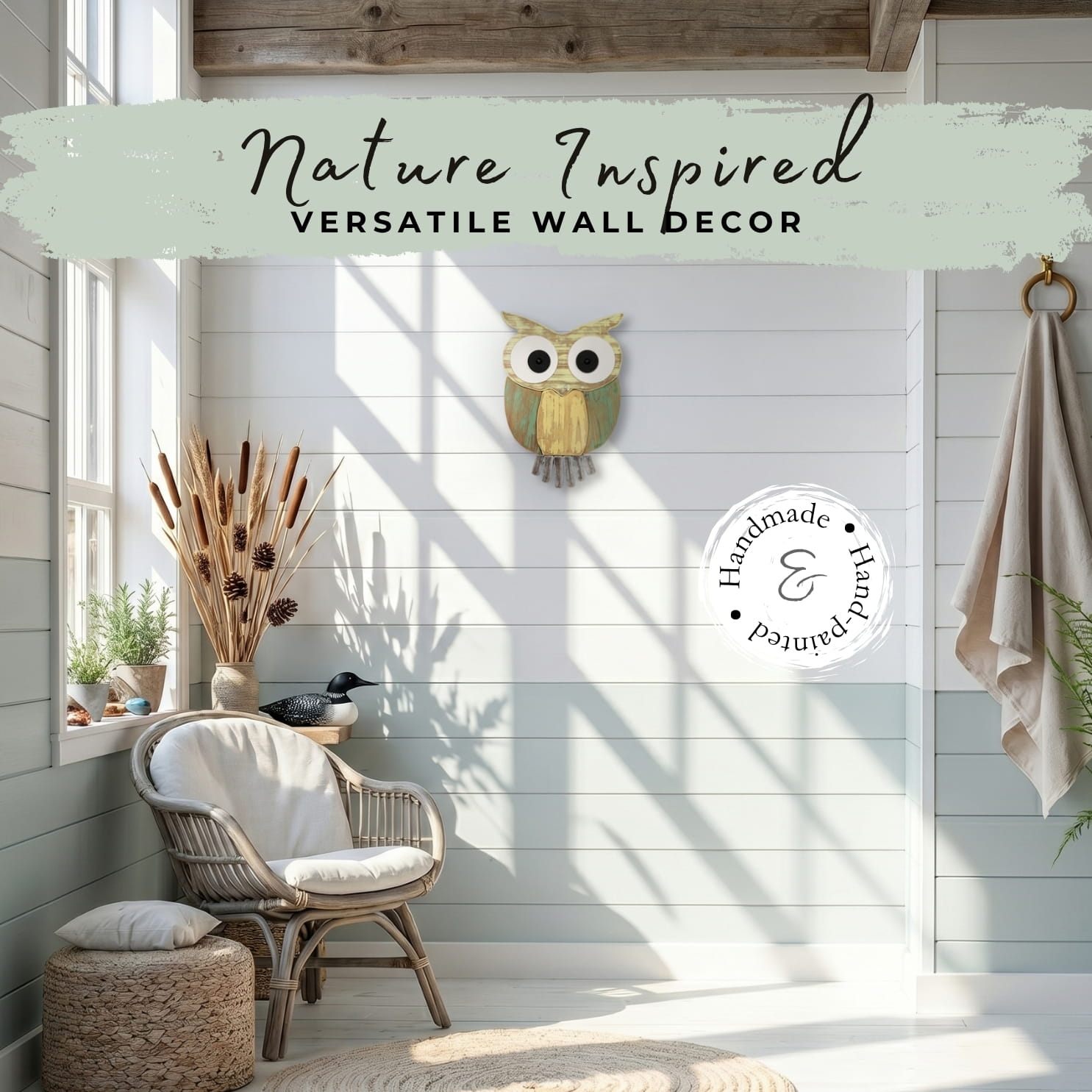Handmade Driftwood Owl - OWLIVIA