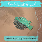 Handmade Driftwood Fish - NIBBLE