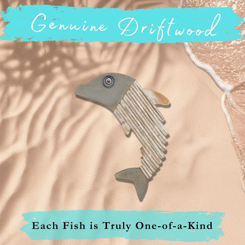 Handmade Driftwood Dolphin - SKIPPER