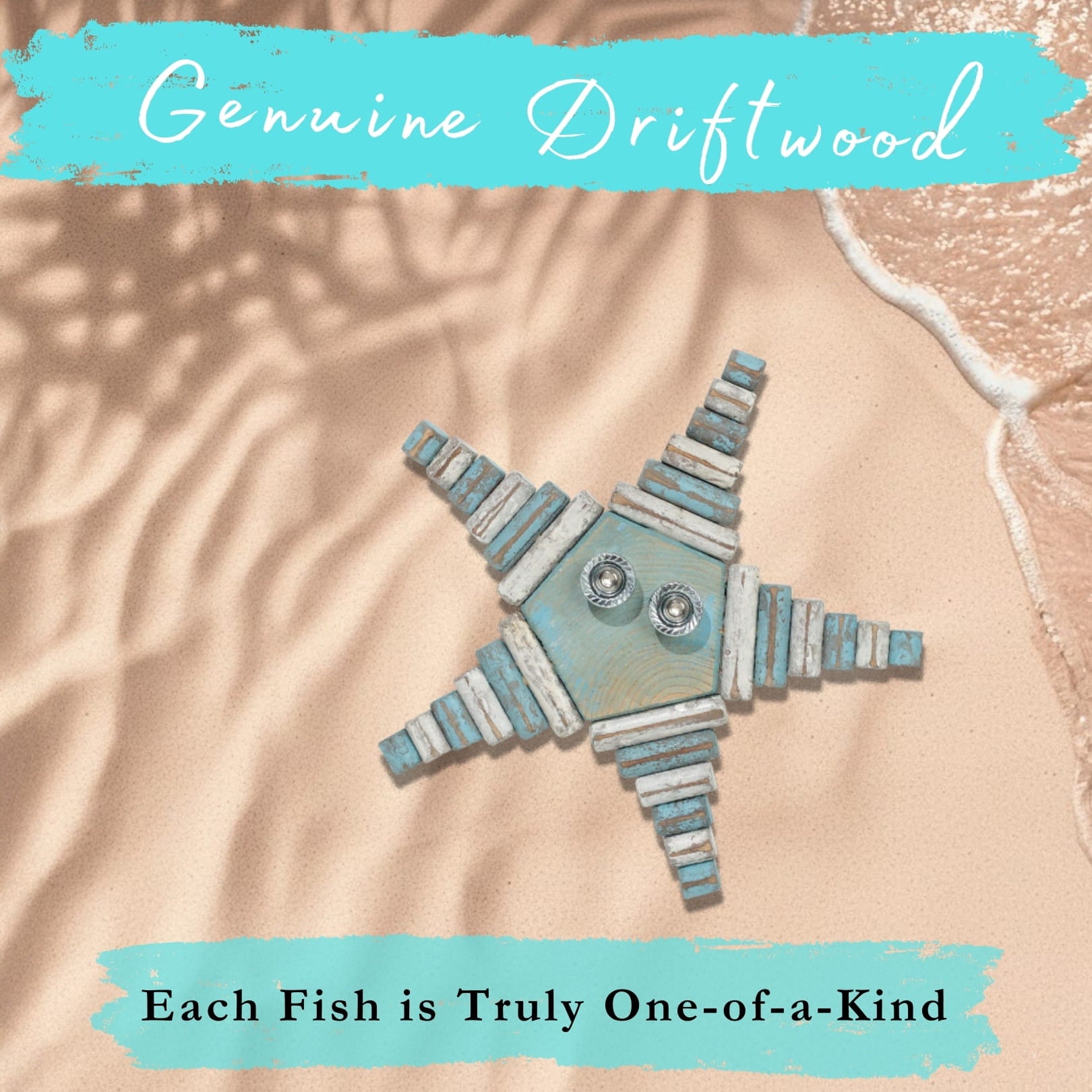 Handmade Driftwood Seahorse - GRIPPY