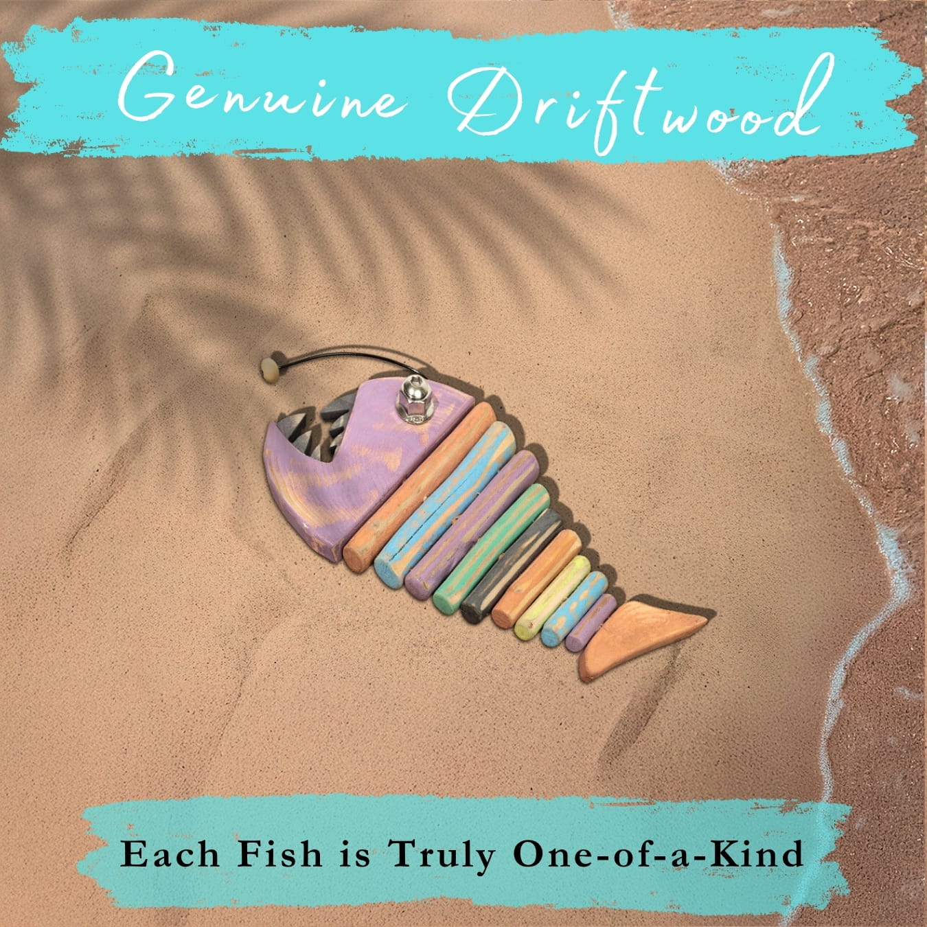 Handmade Driftwood Fish - BLINKER