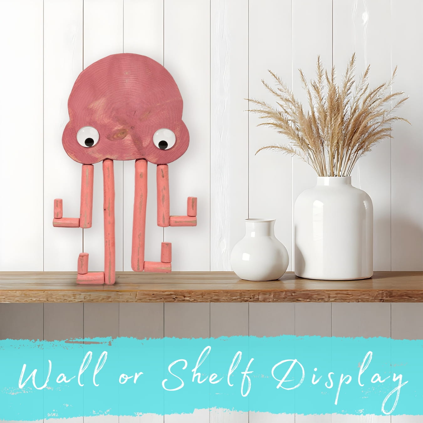 Handmade Driftwood Jellyfish - WOBBLE