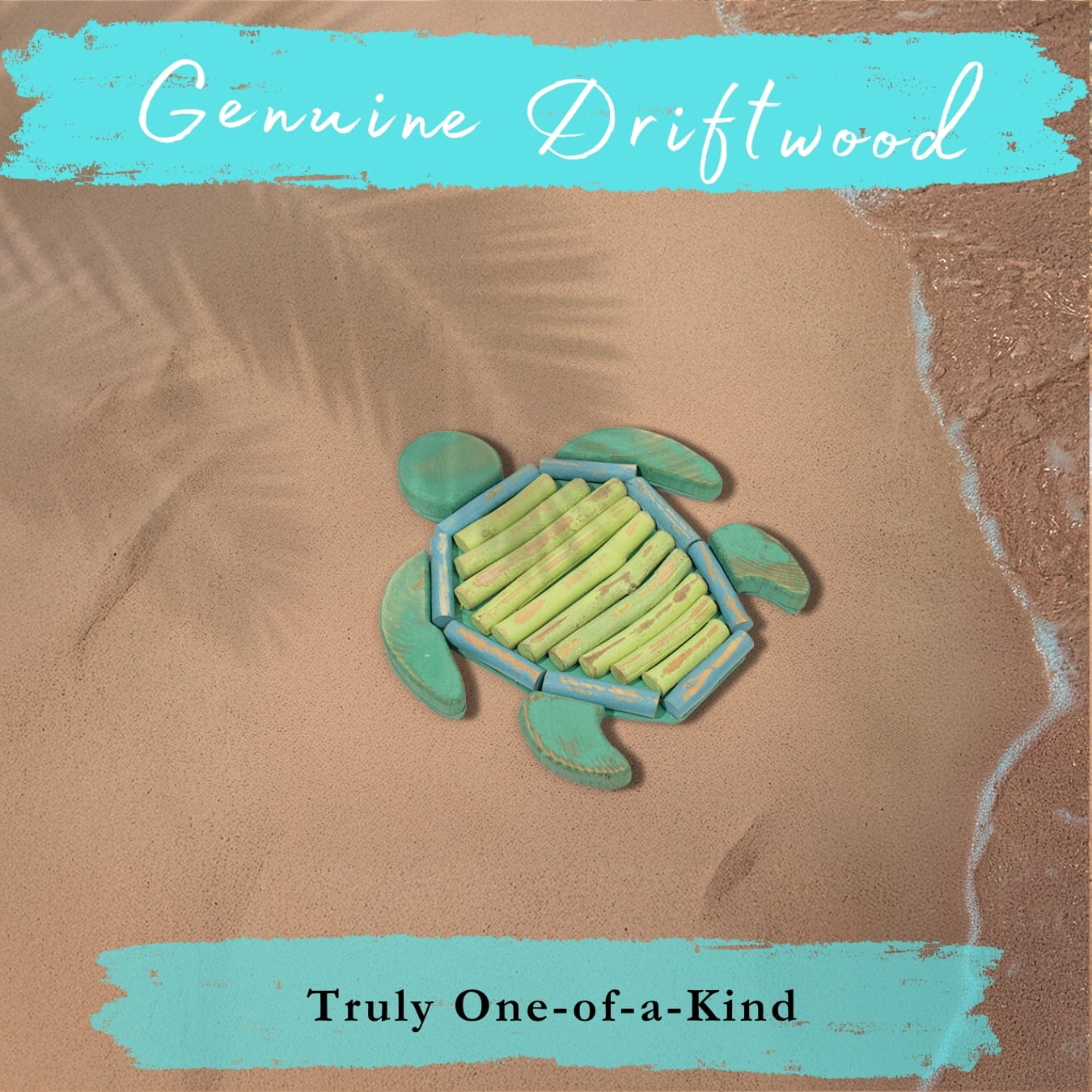 Handmade Driftwood Turtle - TURTELLA