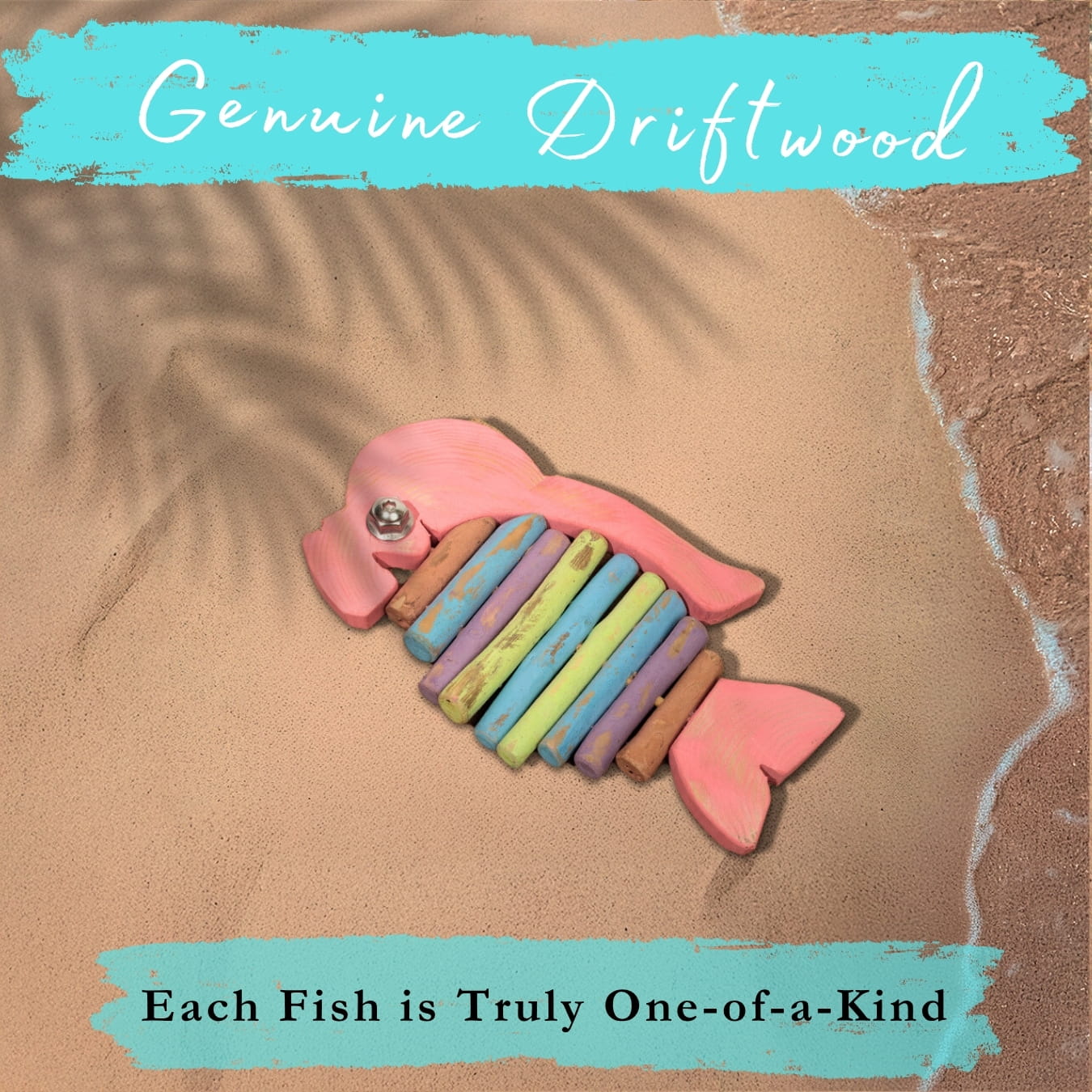 Handmade Driftwood Fish - BUMPSON