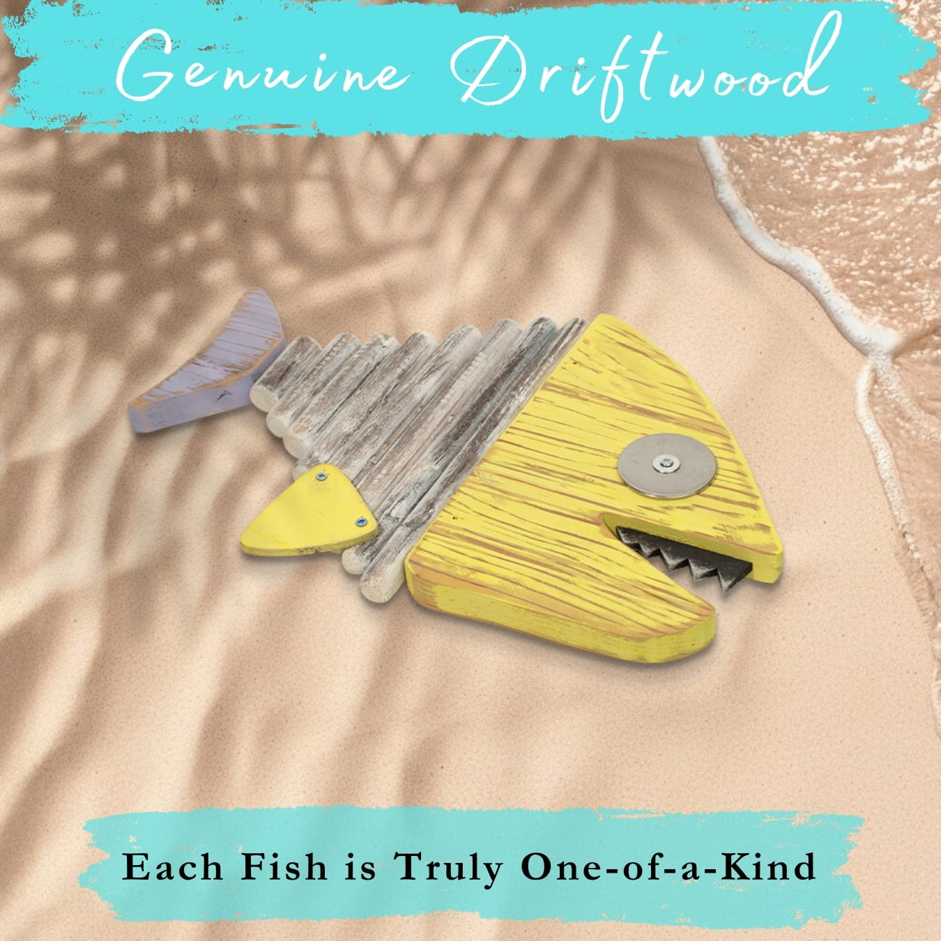 Handmade Driftwood Fish - CHOMPER