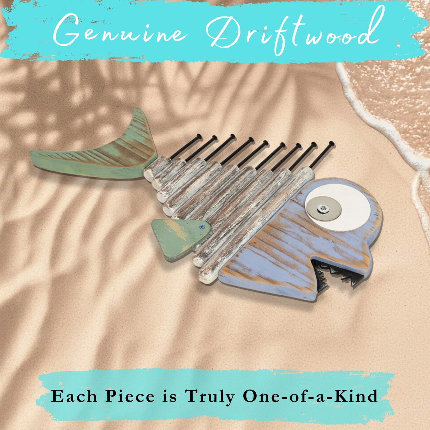 Handmade Driftwood Fish - MAKO