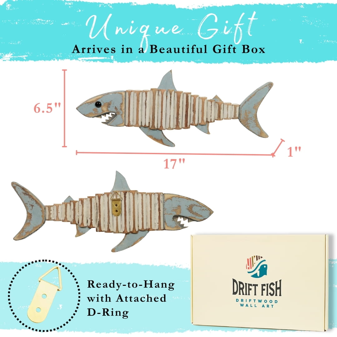 Handmade Driftwood Fish - RAYA