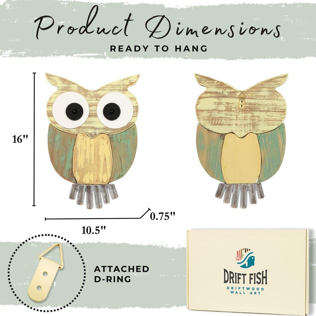 Handmade Driftwood Owl - OWLIVIA