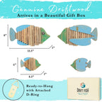 2-Piece Handmade Driftwood Fish - SPECTER