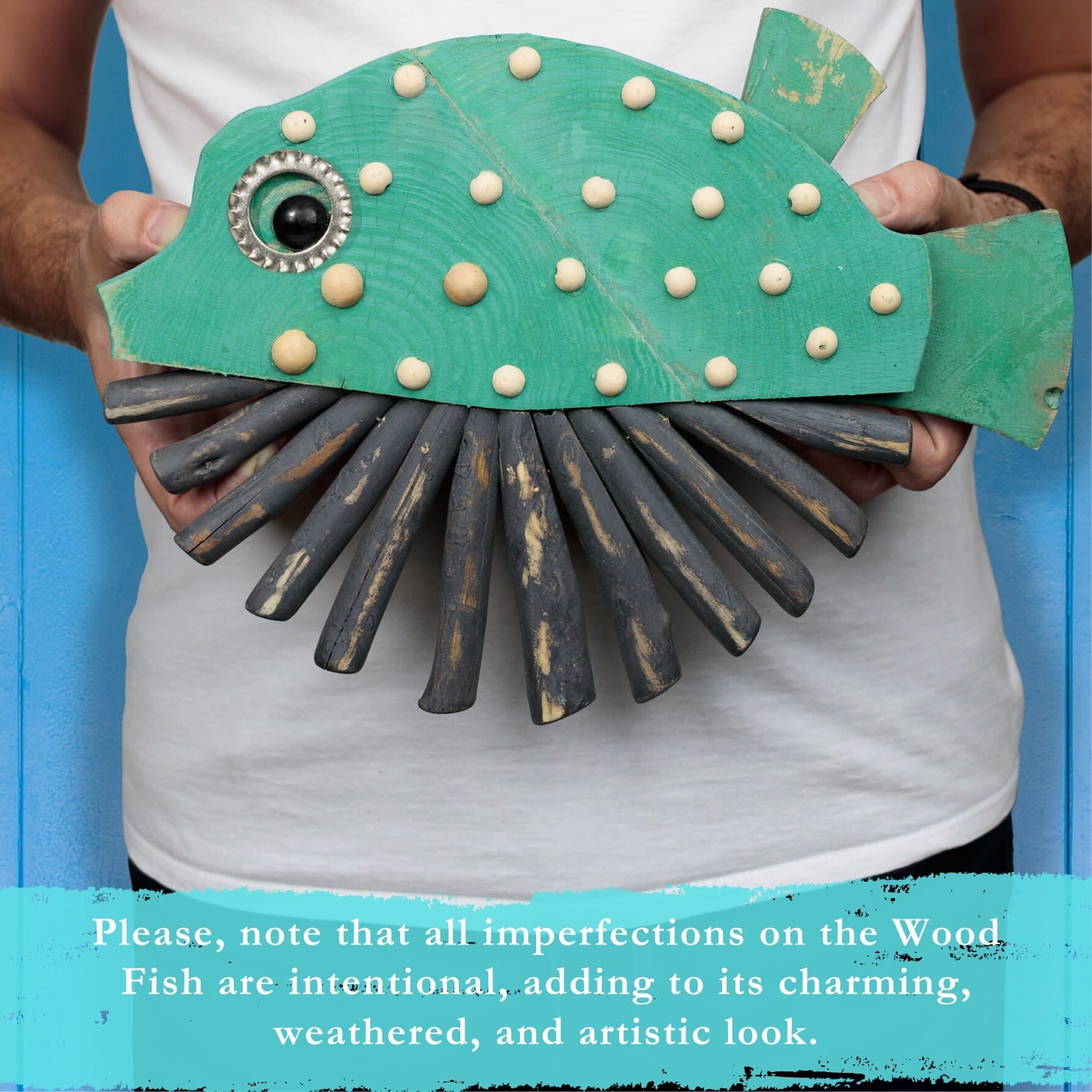 Handmade Driftwood Fish - NIBBLE