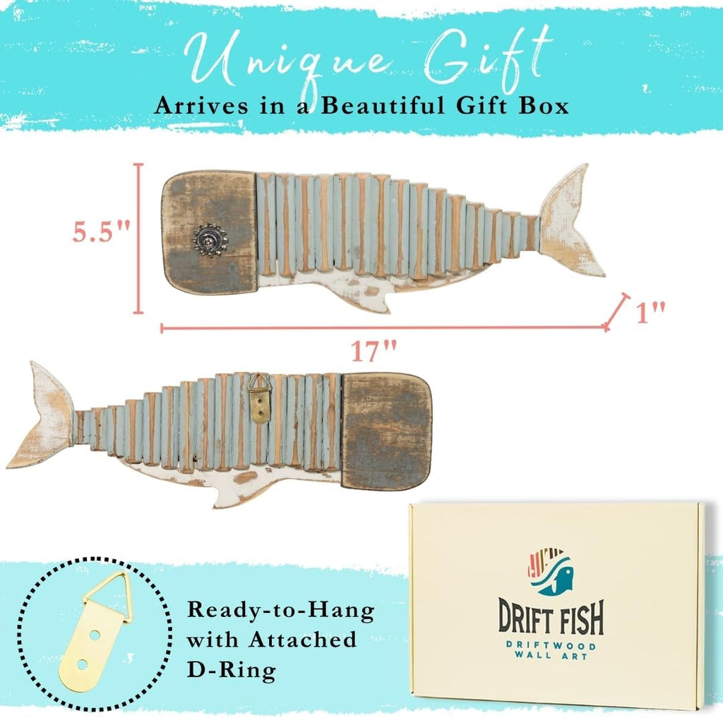 Handmade Driftwood Fish - WALLY