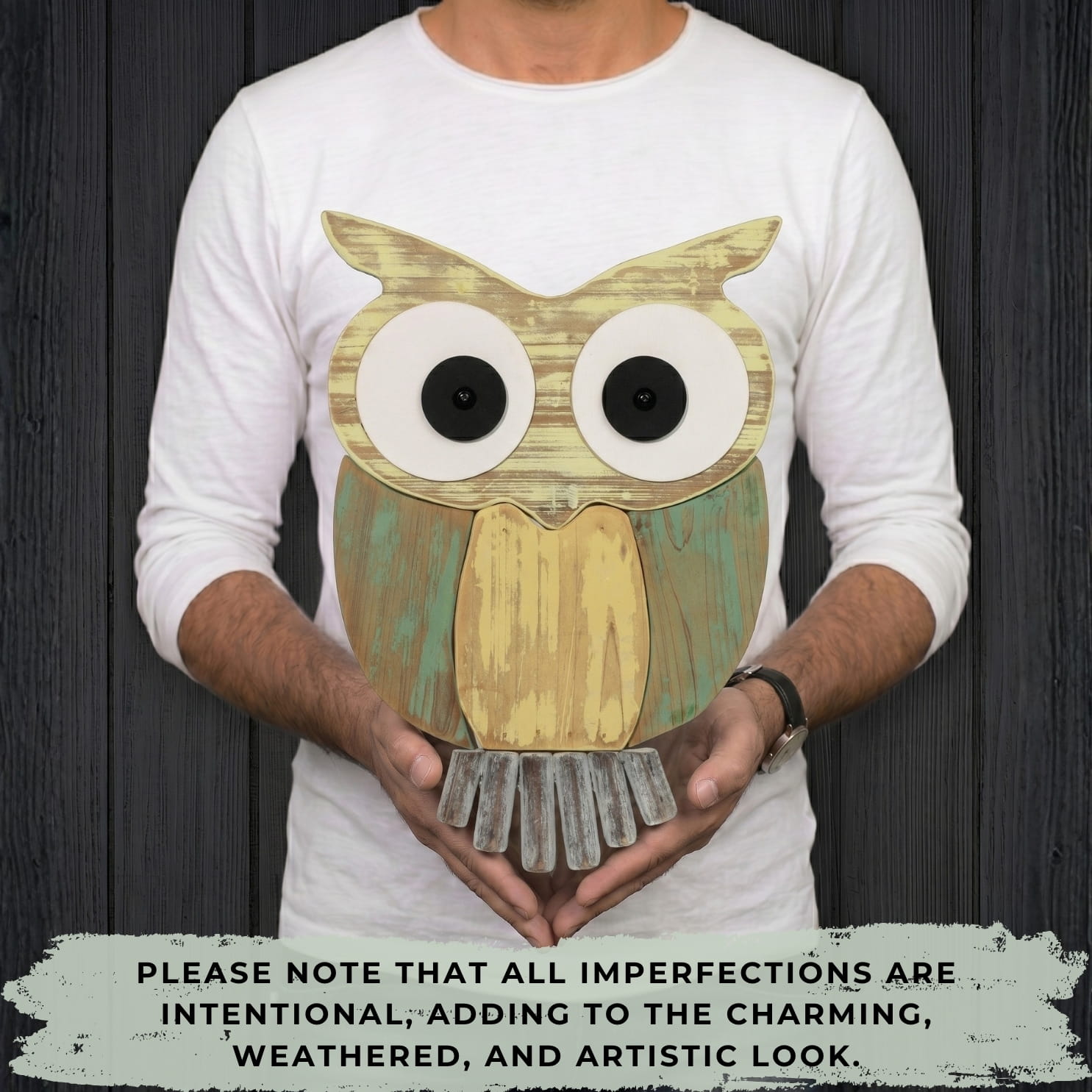 Handmade Driftwood Owl - OWLIVIA