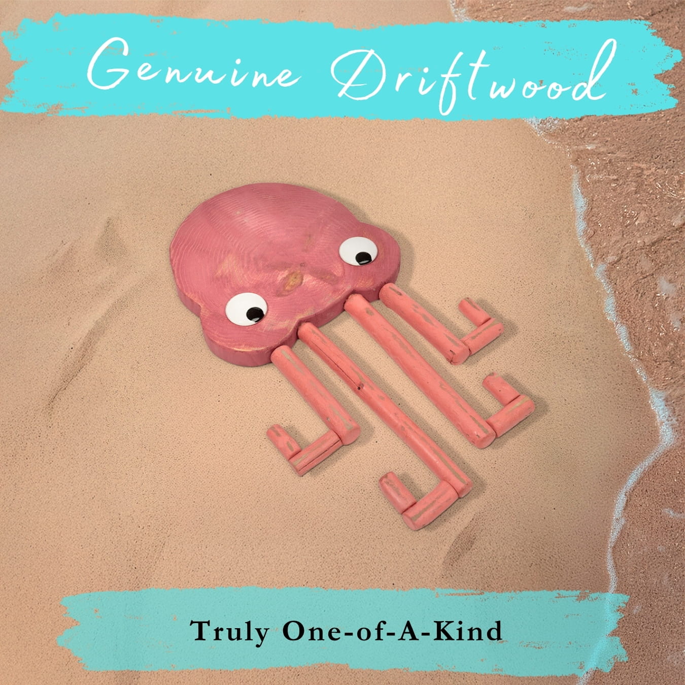Handmade Driftwood Jellyfish - WOBBLE