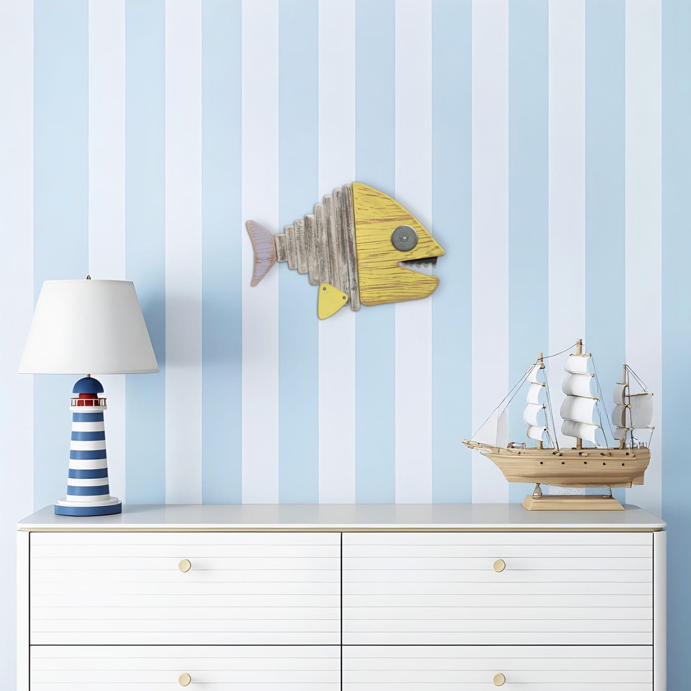 Handmade Driftwood Fish - CHOMPER