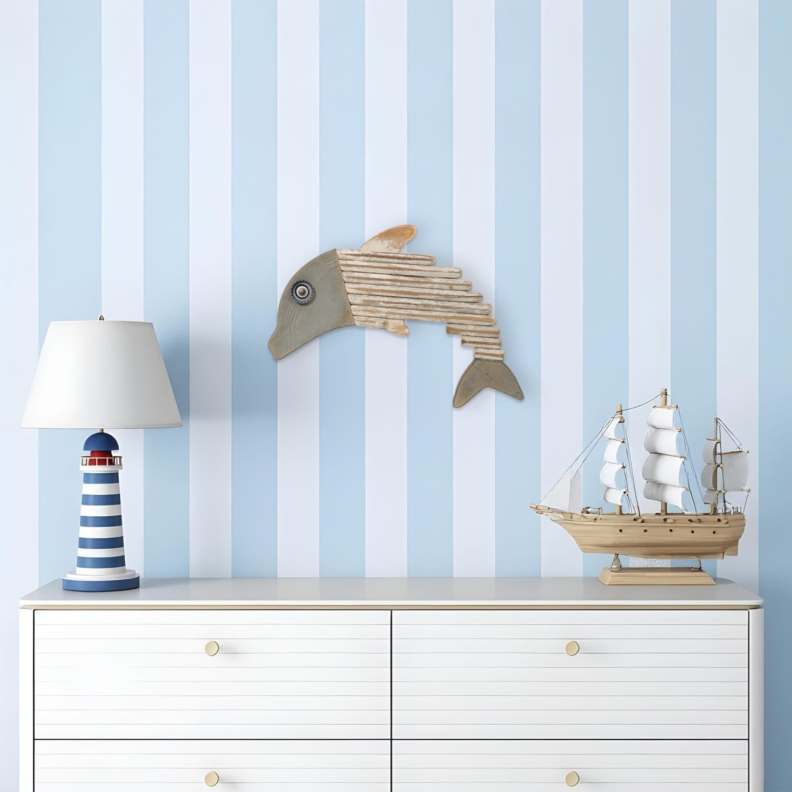 Handmade Driftwood Dolphin - SKIPPER