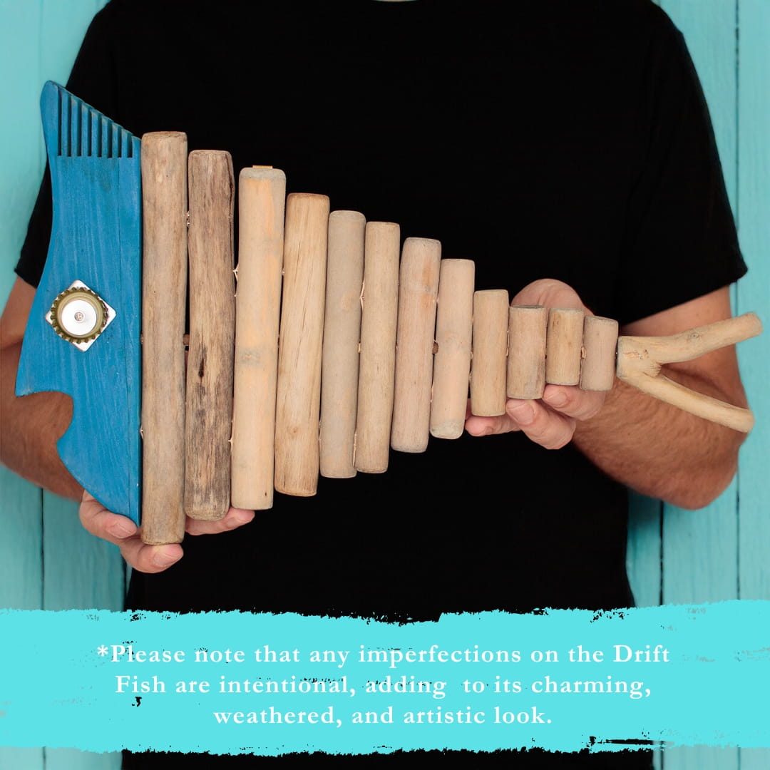 Handmade Driftwood Fish - BLU
