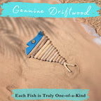 Handmade Driftwood Fish - BLU