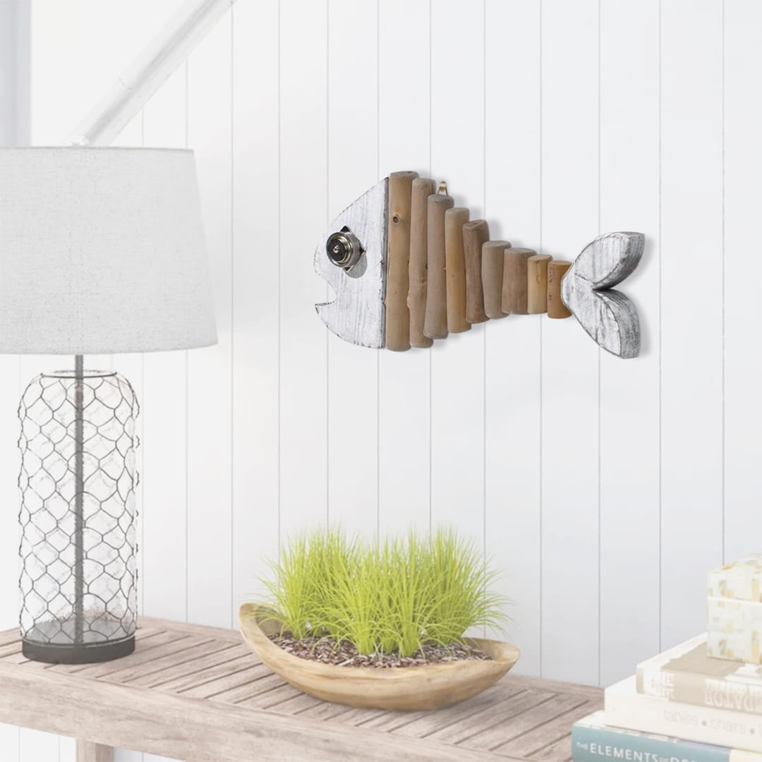 Handmade Driftwood Fish - PEARL