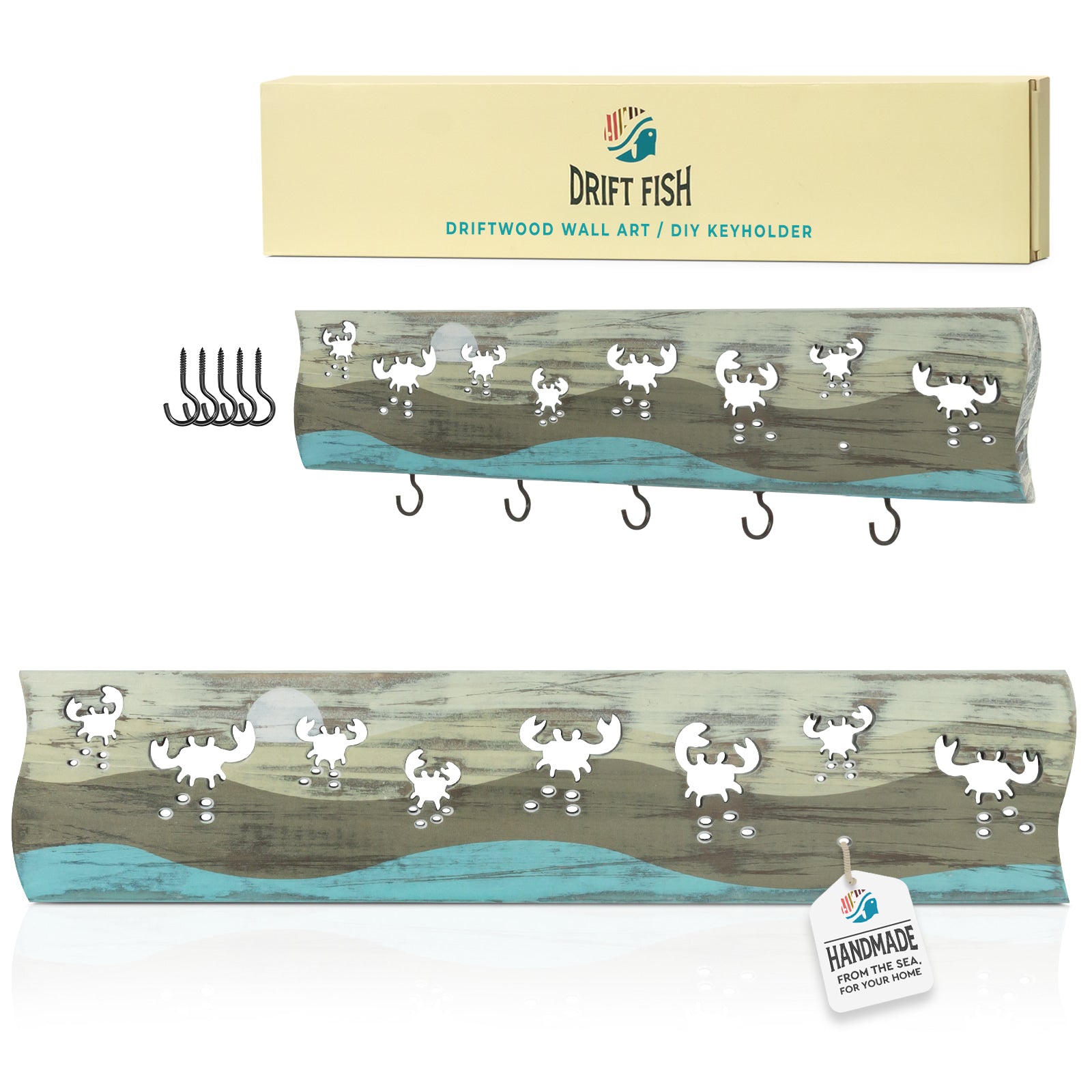 Driftwood Wall Board or Hook Rack – CRAB PARADE
