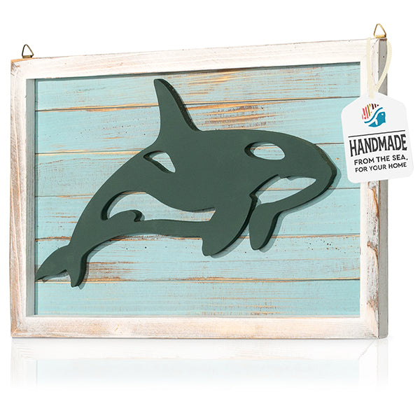 Handmade Handmade Wood Wall Art - WHALE