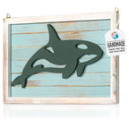 Handmade Handmade Wood Wall Art - WHALE