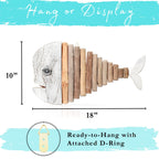 Handmade Driftwood Fish - CRYSTAL