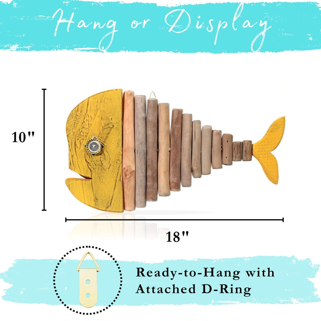 Handmade Driftwood Fish - GOLDIE