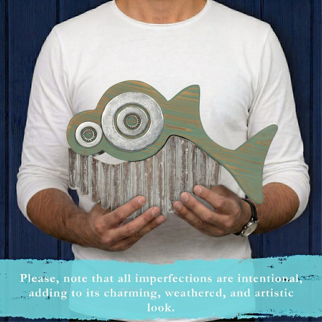 Handmade Driftwood Fish - RATCHET