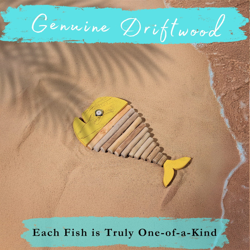 Handmade Driftwood Fish - GOLDIE