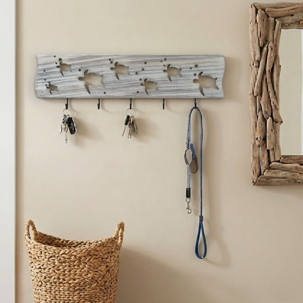 Handmade Driftwood Board - TURTLE MARCH