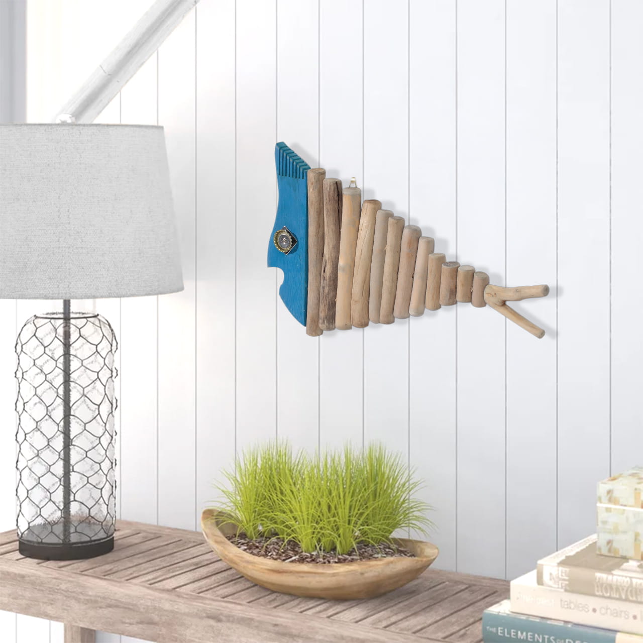 Handmade Driftwood Fish - BLU
