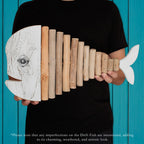 Handmade Driftwood Fish - CRYSTAL