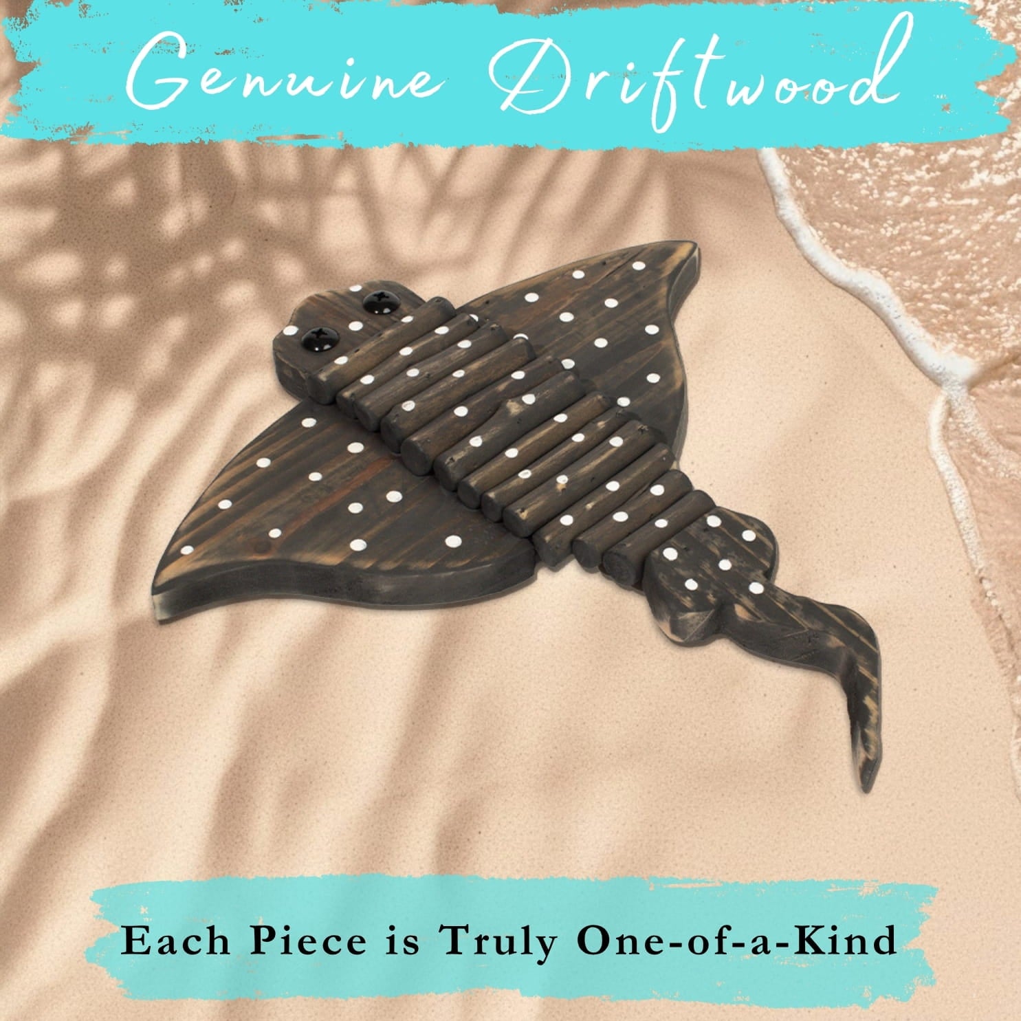 Handmade Driftwood Stingray - GLIDER