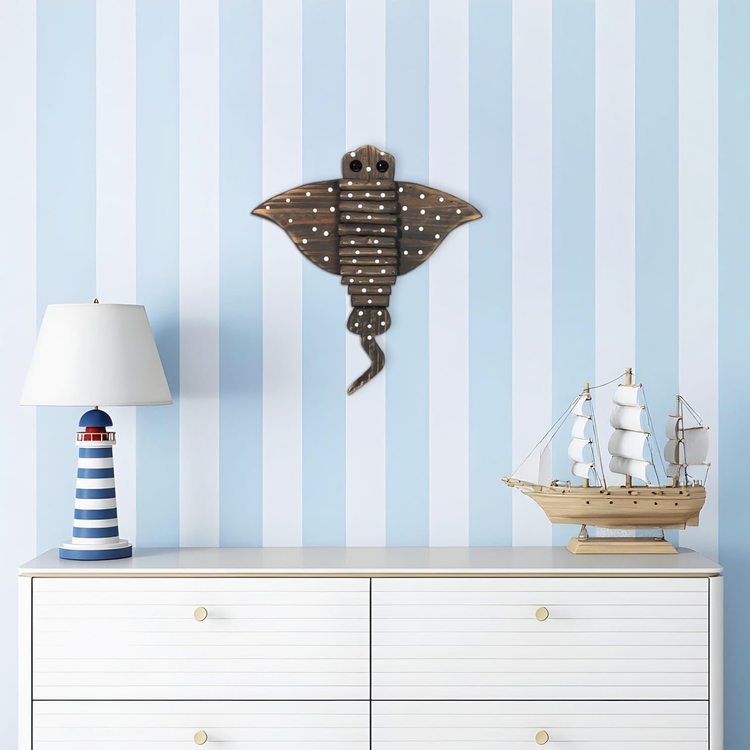 Handmade Driftwood Stingray - GLIDER